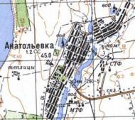 Топографічна карта Анатолівки