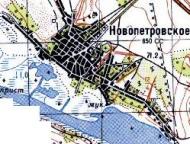 Топографічна карта Новопетрівського