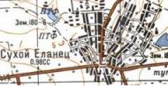 Топографічна карта Сухого Єланця