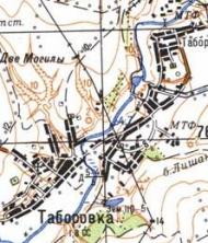 Топографічна карта Таборівки