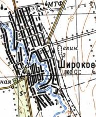 Topographic map of Shyroke