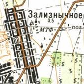 Topographic map of Zaliznychne