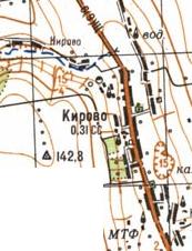 Топографічна карта Кірового