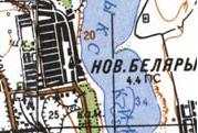 Топографічна карта Нових Білярів