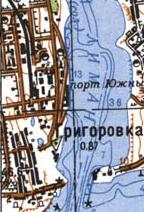 Topographic map of Grygorivka