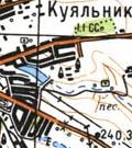 Topographic map of Kuyalnyk