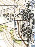 Topographic map of Glybochok