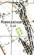 Топографічна карта Новокрасного