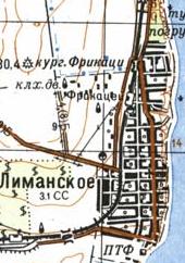 Topographic map of Lymanske
