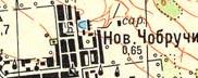 Топографічна карта Нових Чобручів