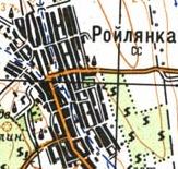 Topographic map of Roylyanka