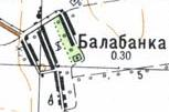Топографічна карта Балабанка