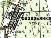 Топографическая карта Базарьянки