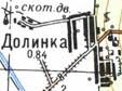 Topographic map of Dolynka