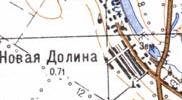 Topographic map of Nova Dolyna