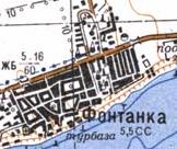 Топографічна карта Фонтанка