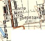 Топографічна карта Березані