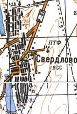 Топографічна карта Свердлового