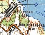 Топографічна карта Нової Ковалівки