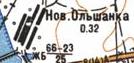 Топографічна карта Нової Вільшанка