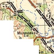 Topographic map of Malynivka