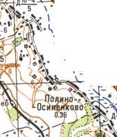 Топографічна карта Поліно-Осипенкового