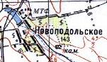 Топографічна карта Новоподільського