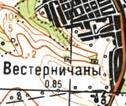 Topographic map of Vesternychany