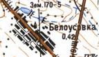 Топографічна карта Білоусівки