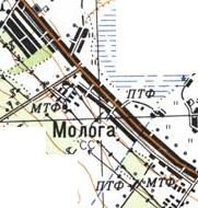 Топографічна карта Мологи