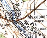 Топографічна карта Макарового