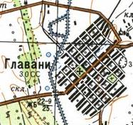 Topographic map of Glavani