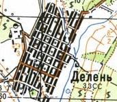 Topographic map of Delen