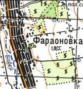 Topographic map of Faraonivka
