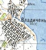 Топографічна карта Владиченя