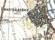 Topographic map of Vynogradivka