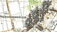 Topographic map of Chervonoarmiyske
