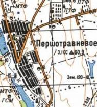 Топографічна карта Першотравневого