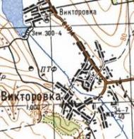 Topographic map of Viktorivka