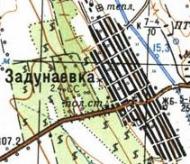 Topographic map of Zadunayivka