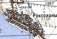Topographic map of Roksolany