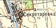 Топографічна карта Секретарівки