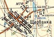 Топографічна карта Щербанка