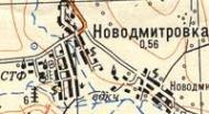 Topographic map of Novodmytrivka