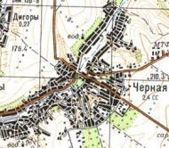 Topographic map of Chorna