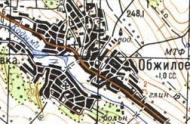Topographic map of Obzhyle