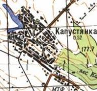 Topographic map of Kapustyanka