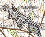 Топографічна карта Лабушного