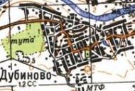 Topographic map of Dubynove