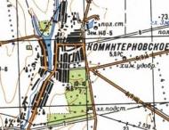 Топографічна карта Комінтернівського